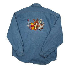 Load image into Gallery viewer, Vintage Disney Winnie the Pooh Embroidered Denim Button Down Shirt - OS