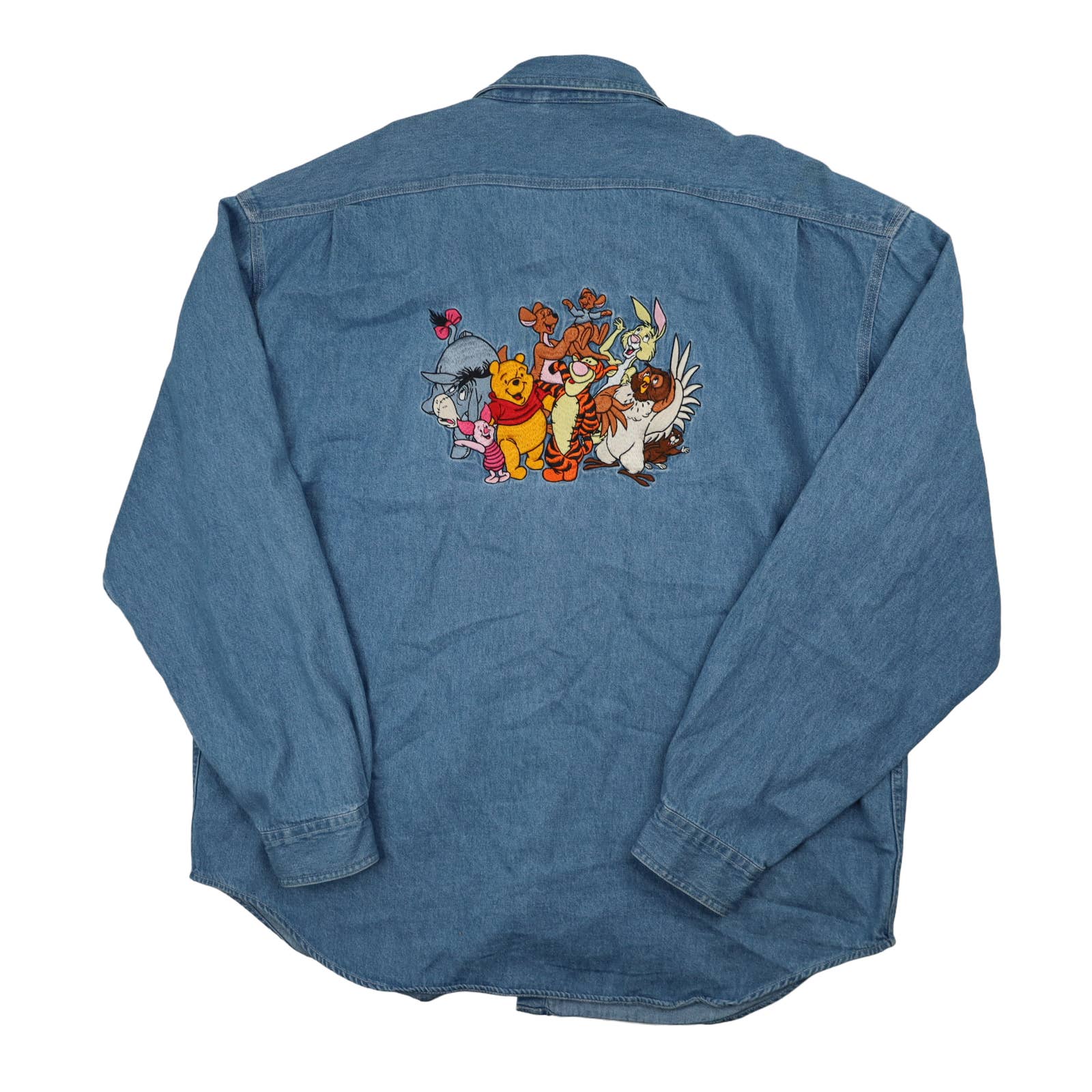 Winnie The 2024 Pooh Denim Button Down Shirt