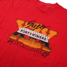 Load image into Gallery viewer, Vintage 1985 San Fransisco 49ers Super Bowl XIX Graphic T Shirt