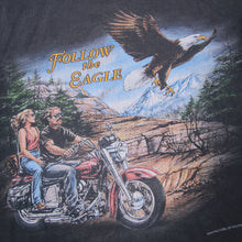 Load image into Gallery viewer, Vintage 3D Emblem "Follow the Eagle" Graphic T Shirt - XL