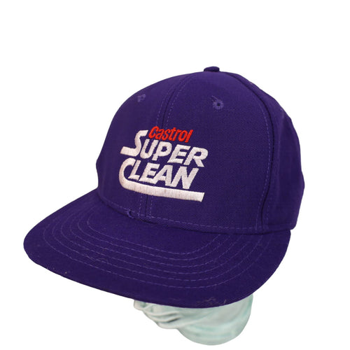 Vintage Castrol Super Clean Spellout Snapback Hat - OS