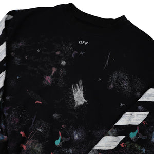 Off White Galaxy Crewneck Sweatshirt - XS