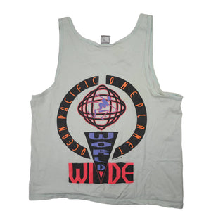 Vintage Ocean Pacific World Wide Graphic Tank Top - M