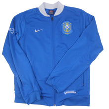 Load image into Gallery viewer, Vintage Nike Brazil Football CBF Spellout Track Jacket - L