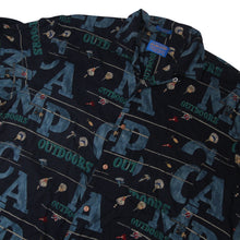 Load image into Gallery viewer, Pendleton %100 Rayon Allover Print Camp Fishing Shirt - L