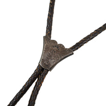 Load image into Gallery viewer, Vintage Al Beres Wage Sterling Inlay Etched Bolo Tie - OS