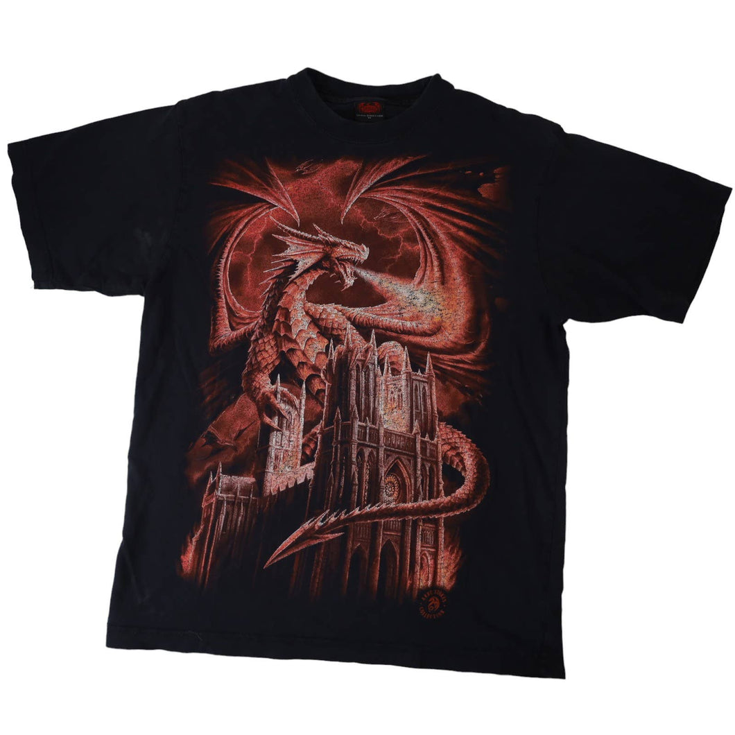 Vintage Spiral Anne Stokes Collection Dragon Graphic T Shirt - M