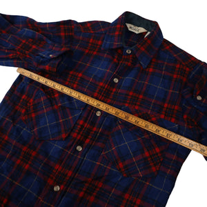 Vintage Woolrich Plaid Check Wool Blend Button Down Shirt - S