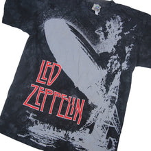 Load image into Gallery viewer, Vintage Liquid Blue Led Zepplin Graphic T Shirt - M