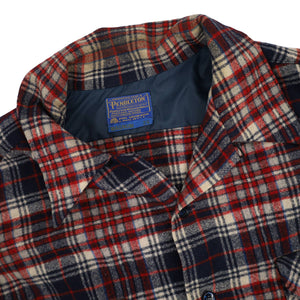 Vintage Pendleton %100 Wool Loop Collar Flannel Shirt - XXL