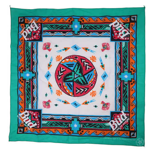 Vintage Wamcraft Budweiser Bud King of Beers Aztec Southwestern Bandana - 21