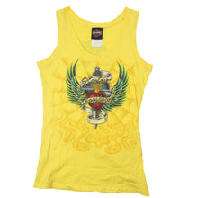 Load image into Gallery viewer, Vintage Y2k Harley Davidson Bedazzled Rhinestones Graphic Tank Top - WMNS M