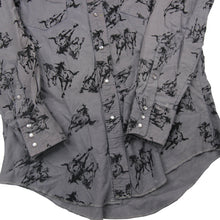 Load image into Gallery viewer, Vintage Wrangler Allover Horse Print Pearl Snap Down Western Shirt  - L