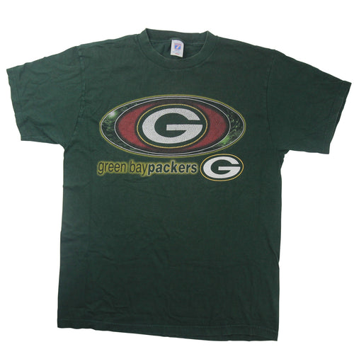 Vintage Logo 7 Green Bay Packers Graphic T Shirt