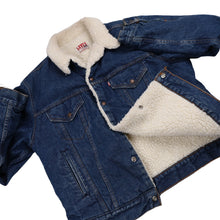 Load image into Gallery viewer, Vintage levis Denim Sherpa Jacket - L