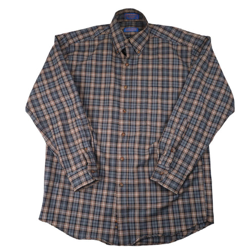 Sir Pendleton %100 Wool Button Down Shirt - M
