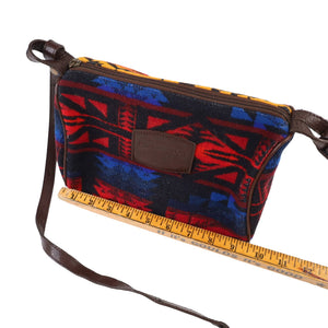 Vintage Pendleton Southwestern Aztec Print Wool Purse - OS