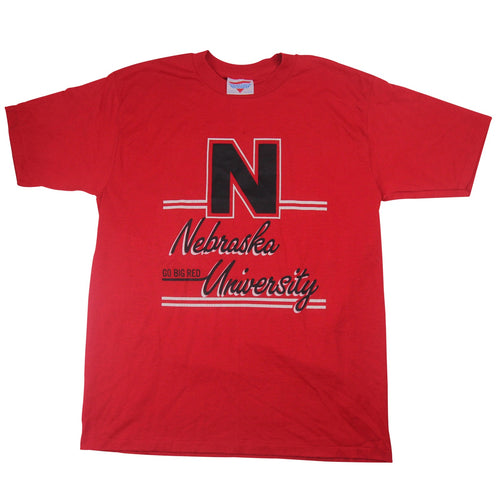Vintage Nebraska University Cornhuskers Graphic T Shirt - XL