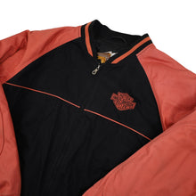 Load image into Gallery viewer, Vintage Harley Davidson Spellout Quilted Bomber Jacket - XL