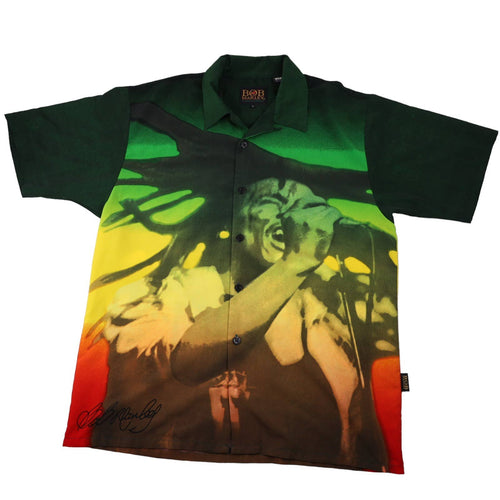 Vintage Bob Marley by Dragonfly Button Down Shirt - L