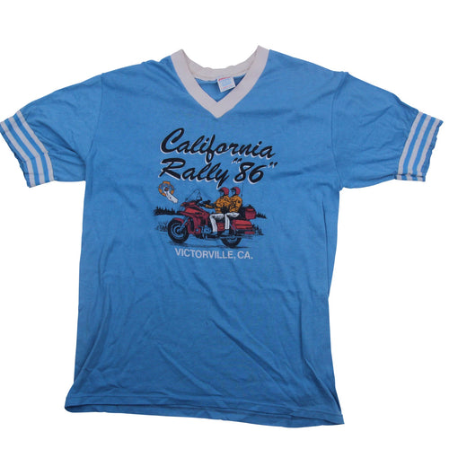 Vintage 1986 California Rally Graphic T Shirts - M