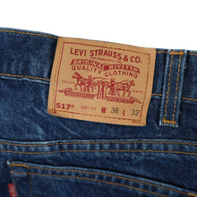 Load image into Gallery viewer, Vintage Levis USA Made 517 Boot Cut Denim Jeans - 36&quot;x32&quot;