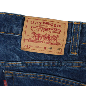 Vintage Levis USA Made 517 Boot Cut Denim Jeans - 36"x32"