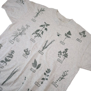 Vintage Herbs Allover Graphic T Shirt - L