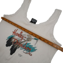 Load image into Gallery viewer, Vintage 3D Emblem Harley Davidson Lace Trim Tank Top  - WMNS XL