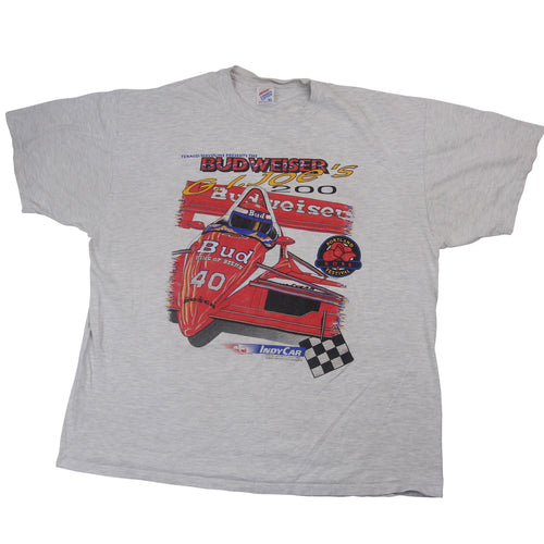 Vintage Budweiser G.I.Joe's 200 Portland Indy Car Racing Graphic T Shirt - XL