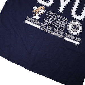 Vintage BYU Brigham Young University Graphic T Shirt - L