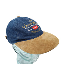 Load image into Gallery viewer, Vintage Levis Denim Spellout Strap Back Hat - OS