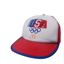 Load image into Gallery viewer, Vintage 1984 McDonalds Olympic Mesh Trucker Hat - OS