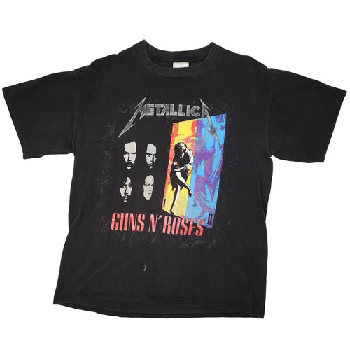 Vintage 1992 Metallica & Guns N' Roses Graphic Tour T Shirt - L