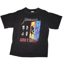 Load image into Gallery viewer, Vintage 1992 Metallica &amp; Guns N' Roses Graphic Tour T Shirt - L