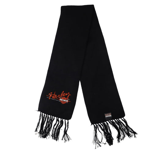 Vintage Harley Davidson Script Spellout Scarf - OS