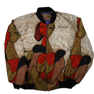 Vintage Picasso Abstract Art Reversible Jacket - L