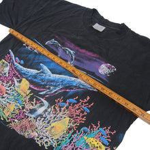 Load image into Gallery viewer, Vintage Hazelwood Dolphin Aquatic Scene Graphic T Shirt - L
