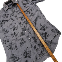 Load image into Gallery viewer, Vintage Wrangler Allover Horse Print Pearl Snap Down Western Shirt  - L