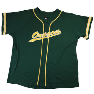 Vintage Starter University of Oregon Baseball Jersey Shirt - XXL