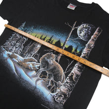 Load image into Gallery viewer, Vintage Wolf Abstract Graphic T Shirt - L