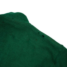 Load image into Gallery viewer, True Vintage Dehen Collegiate Letterman Dollar Sign Patch Knit Wool Sweater- WMNS S