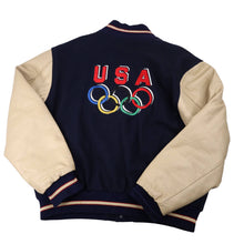Load image into Gallery viewer, Vintage USA Olympics Wool Varsity Letterman Jacket - XL