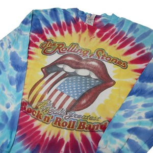 Vintage 1997/97 Rolling Stones "Bridges to Babylon" Mens Large Tie Dye T Shirt - L
