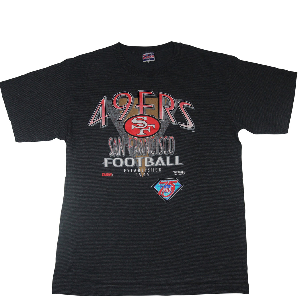 Vintage Trench San Francisco 49ers 75th Anniversary Graphic T Shirt