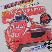Load image into Gallery viewer, Vintage Budweiser G.I.Joe's 200 Portland Indy Car Racing Graphic T Shirt - XL