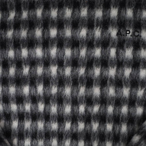 A.P.C Rue Madame Paris Mohair Blend Check Sweater - M