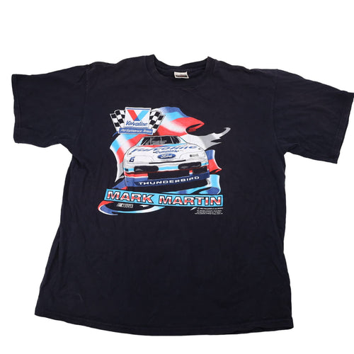 Vintage Nascar Valvoline Racing Mark Martin Graphic T Shirt - XXL