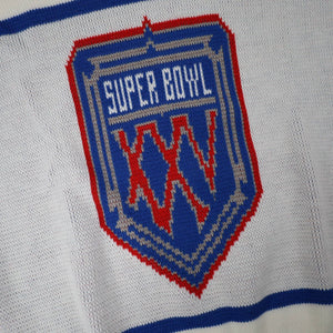 Vintage NFL Cliff Engle Super Bowl XXV Knit Sweater - L