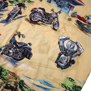 Vintage Harley Davidson x Tori Richards Button Down Hawaiian Shirt - L
